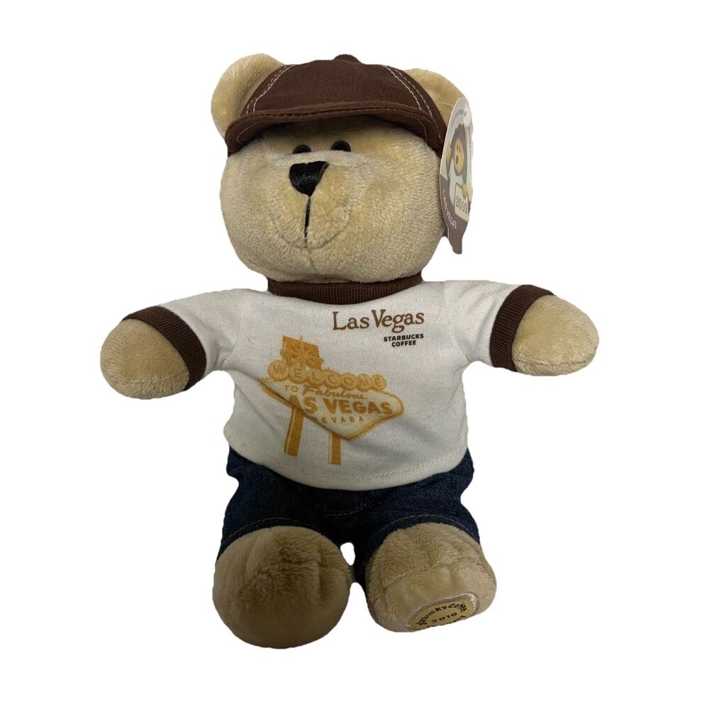 Starbucks Bearista Las Vegas 10" Tall Plush 2010 New With Tags